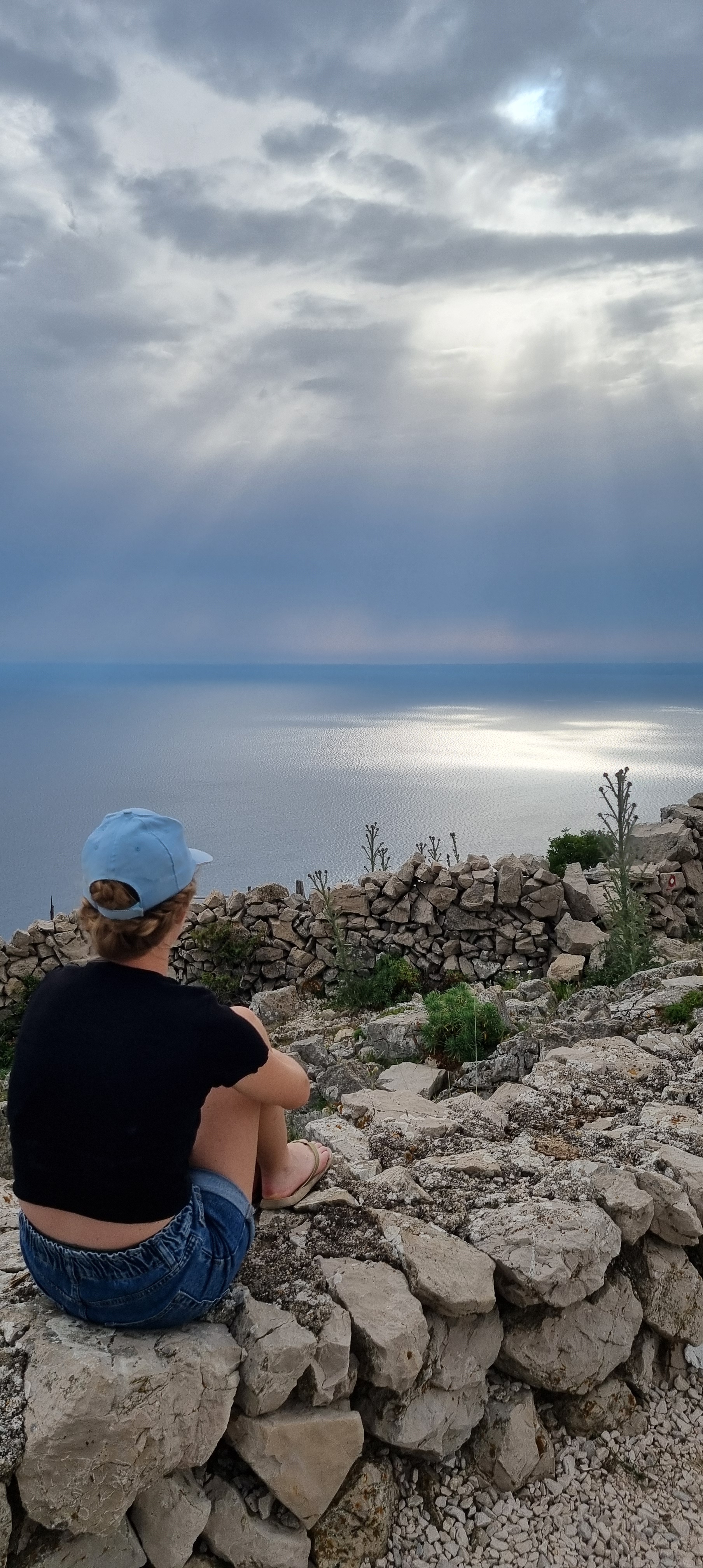 Lubenice, blik over de zee